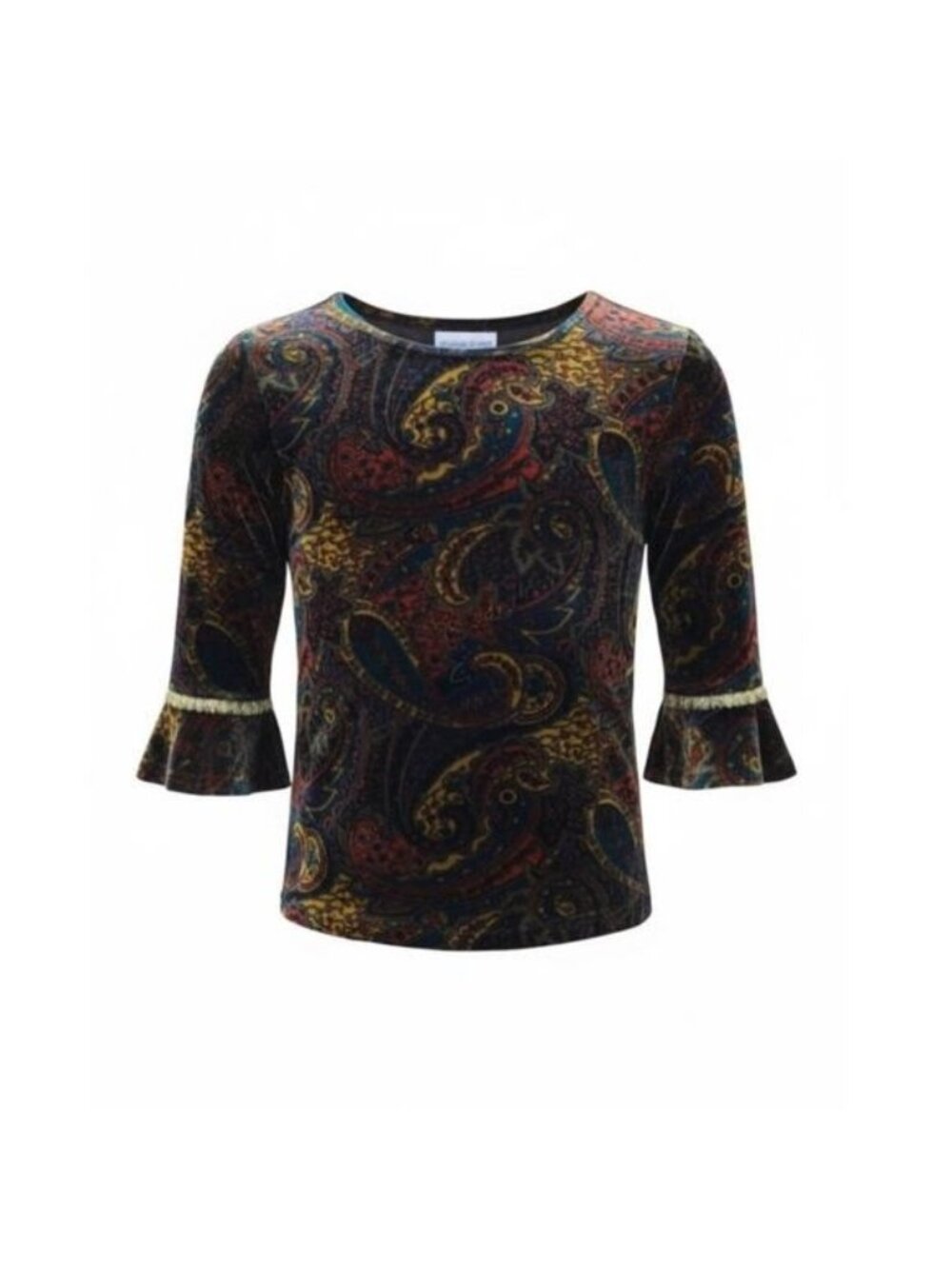 Vintage Maggie Breen paisley velvet dress